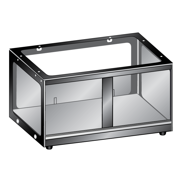 Ambient - Glass Sliding Lid - 2 Door