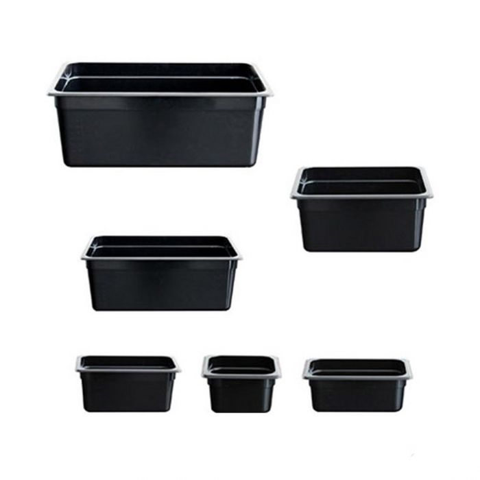 JW-P134B - Black Poly 1/3 x 100 mm Gastronorm Pan