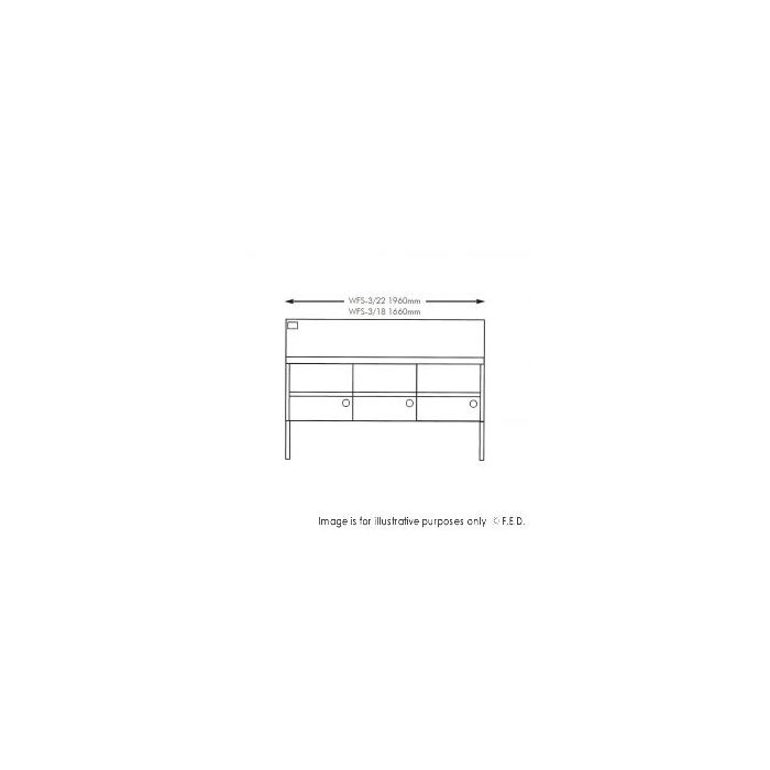 Gas Fish and Chips Fryer Three Fryer - WFS-3/22