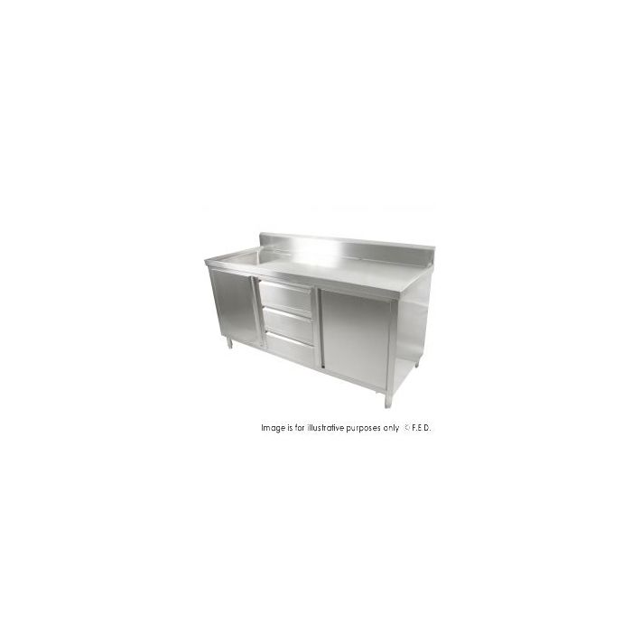 SC-6-2100L-H Cabinet with Left Sink