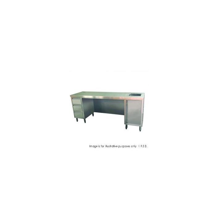 Multipurpose Utility Bench with Sink - SS6-2100R-H