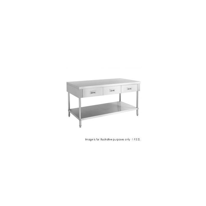 SWBD-6-1500 Work bench with 3 Drawers and Undershelf