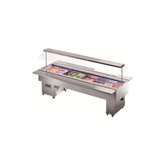 Tecfrigo ISOLA 4 VT INOX Salad Bar