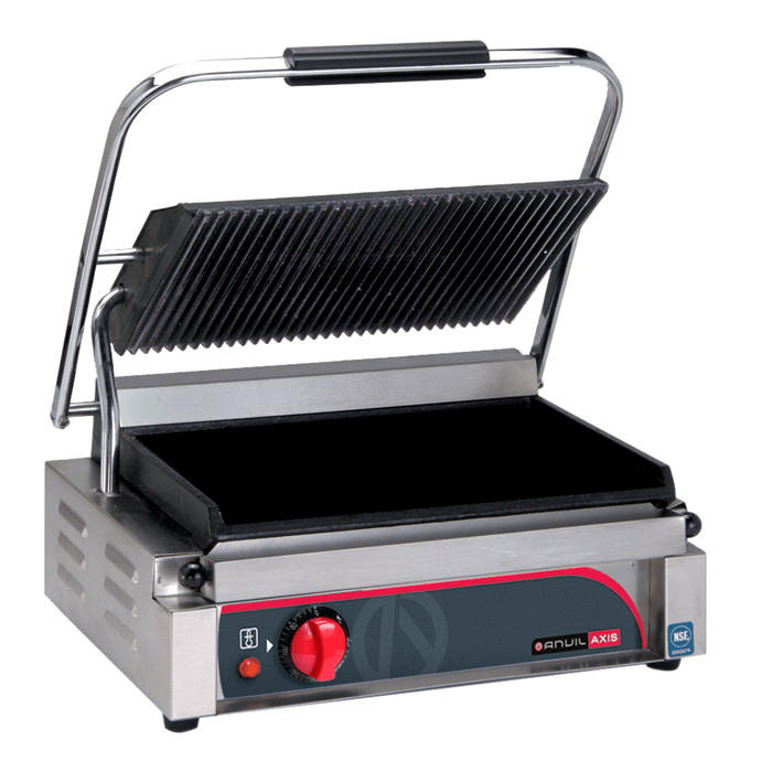 Anvil TSS2000 Panini Press Single (Ribbed Top / Flat Bottom)