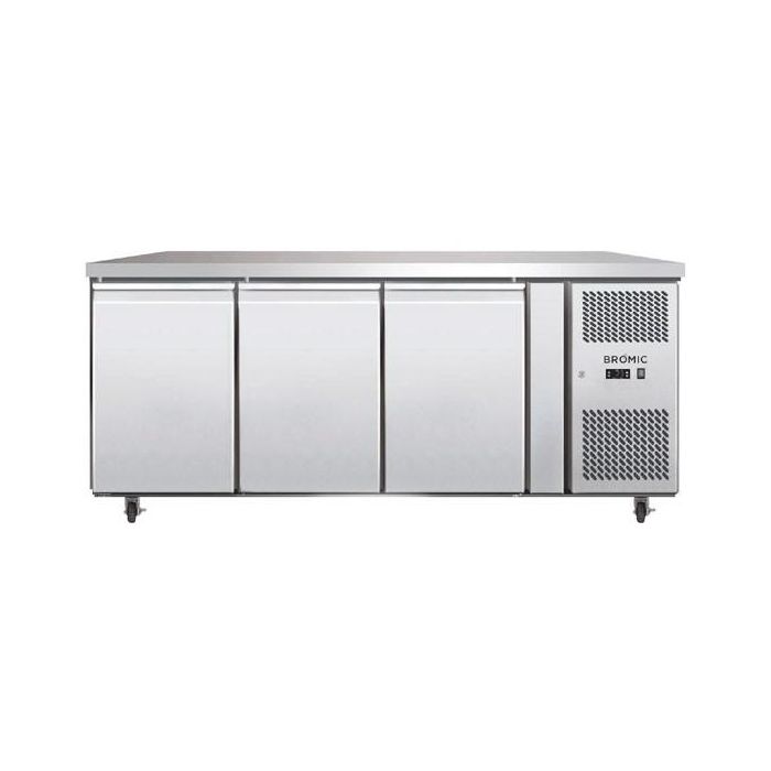 Bromic UBF1795SD-NR 3 door Underbench Storage Freezer 417L LED