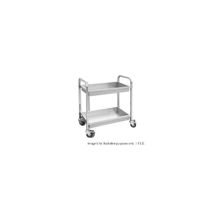 Modular Systems YC-102D Stainless Steel Trolley with 2 Shelves