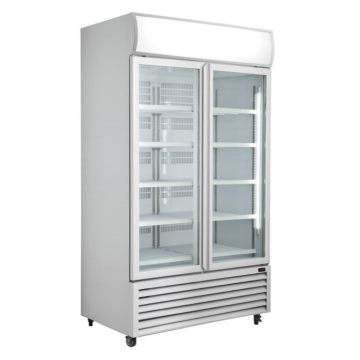 ICCOLD AQGDMF2DW White 2 Glass Door Display Fridge