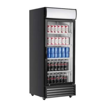 Atosa P600WB Black Glass 1 Door Display Fridge