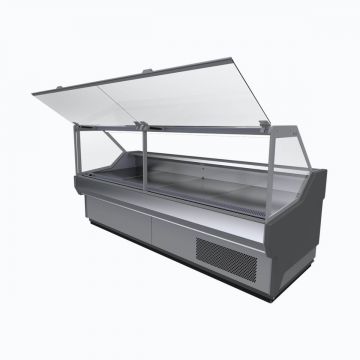 Bromic DD1250SGNR Square Glass Deli Display 1330mm