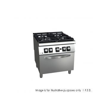 Fagor Kore 900 Series Natural Gas 4 Burner with Gas Oven CG941