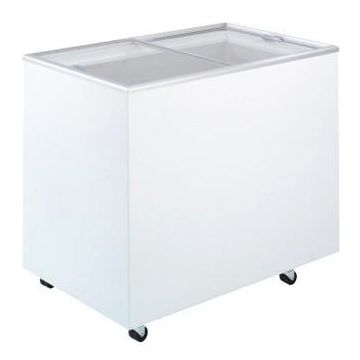 Bromic CF0300FTFG Glass Lid Chest Freezer 296L Sliding Flat top