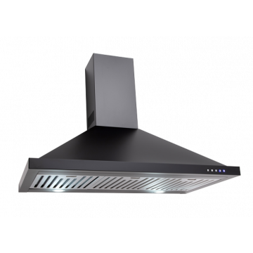 Euro Appliances EBB900BK Black Canopy Rangehood