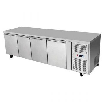 ATOSA EPF3442 Underbench 4 Stainless Steel Door Fridge