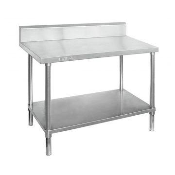 FED 12006WBB Economic 304 Grade Stainless Steel Table with splashback 1200x600x900