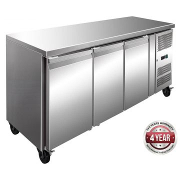 Thermaster FE3100TN SS Three Door Bench Fridge