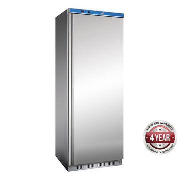 Thermaster HR400G Stainless Steel Fridge with Glass Door