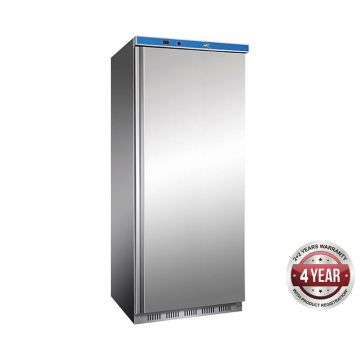 Thermaster HR600G Stainless Steel Fridge with Glass Door