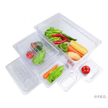 FED JWP112 Clear Poly 11 x 65 mm Gastronorm Pan