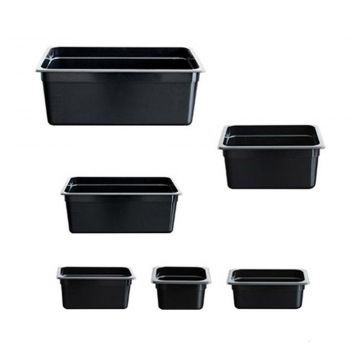 FED JWP122B Black Poly 12 x 65 mm Gastronorm Pan