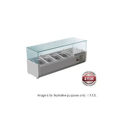 FEDX FEDX Flat Glass Salad Bench XVRX1200380