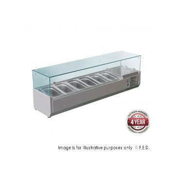 FEDX FEDX Flat Glass Salad Bench XVRX1500380