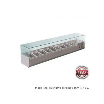 FEDX FEDX Flat Glass Salad Bench XVRX2000380