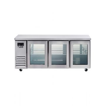 Fresh Refrigeration FT1800RG Glass Three Door 1800mm Wide Underbench Fridge 509L