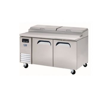 Fresh Refrigeration FTT1500 Two Door 1500mm Wide Narrow Pizza Prep Table 412L 