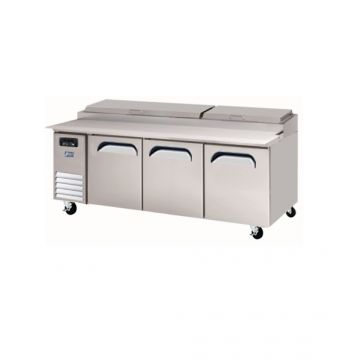 Fresh Refrigeration FTT1800 Three Door 1800mm Wide Narrow Pizza Prep Table 512L 