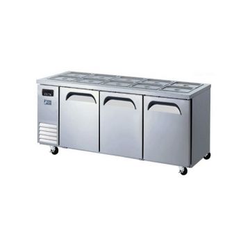 Fresh Refrigeration FTTB1800R Three Door 1800mm Wide Open Air Salad Table 468L