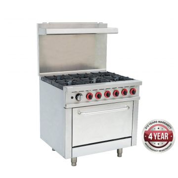 Gasmax GBS6T Gasmax 6 Burner With Oven Flame Failure