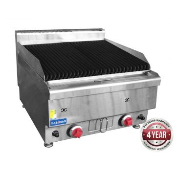 Gasmax JUSTRH60 GASMAX Benchtop 2 Burner Chargrill