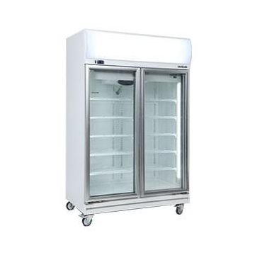 Bromic GD1000LF White Fridge wLightbox