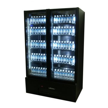 Williams Quartz Star HQS2GDCB Black 2 Door Fridge Commercial Fridge and Freezer Sales Australia