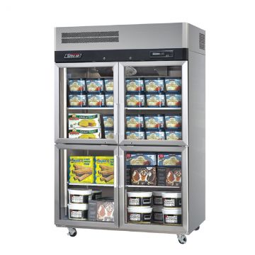 Turbo Air KSeries KF454GNHC Top Mount Double Glass Door Upright Freezer 