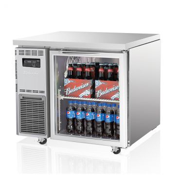 Turbo Air KSeries KGR91NHC Under Counter Single Glass Door Freezer