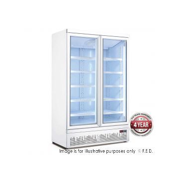 Thermaster LG1000GBM 2 Glass Door Bottom Mount Drink Fridge