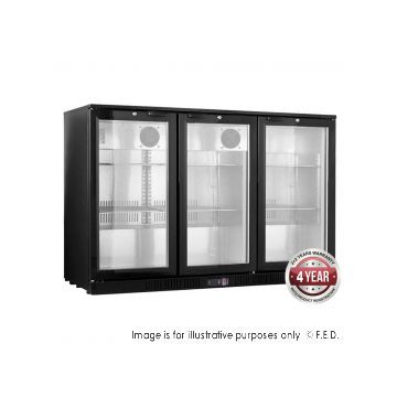 Thermaster BLACK MAGIC Lg330HC Under Bench 3 Swing Door Bar CoolerChiller