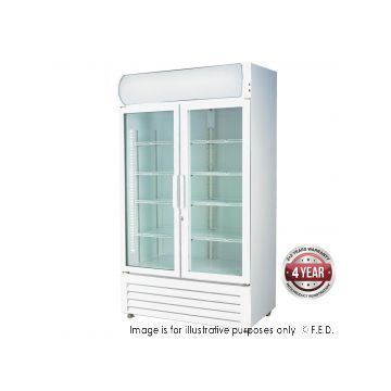 FED Thermaster LG730GE Double Door Display Fridge