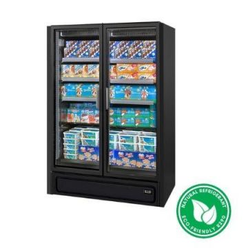 Bonnet Neve MULTIFREEZE PLUS Full Height 2 Glass Door Freezer