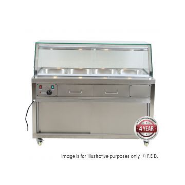 FED Heated Bain Marie Food Display PG150FEYG