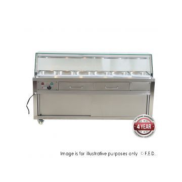 FED Heated Bain Marie Food Display PG210FEYG