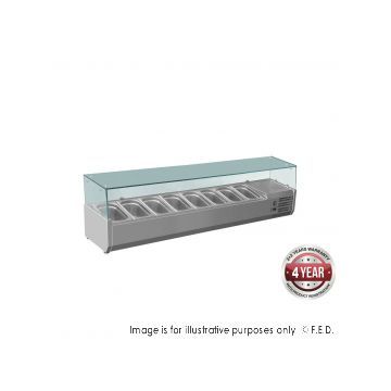 FEDX FEDX Flat Glass Salad Bench XVRX1800380