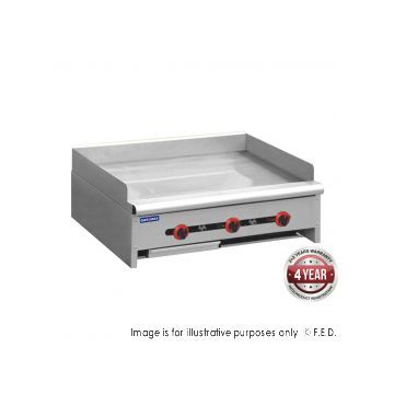 Gasmax RGT36E Three Burner Griddle