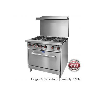 Gasmax S36T Gasmax 6 Burner with Oven Flame Failure