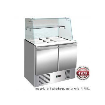 Temperate Thermaster S900GC Compact Food Service Bar Two Door