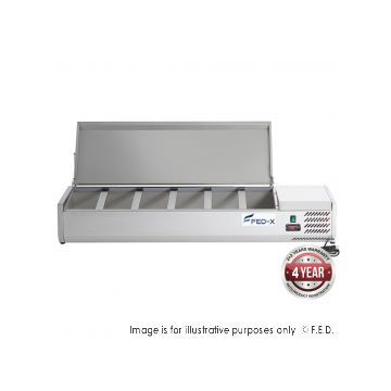 FEDX FEDX Salad Bench with Stainless Steel Lid XVRX1500380S