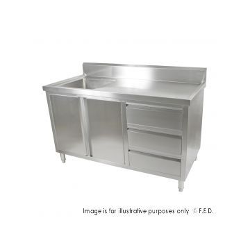 MODULAR SYSTEMS SC61500LH Cabinet with Left Sink