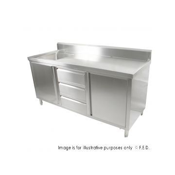 MODULAR SYSTEMS SC62100LH Cabinet with Left Sink