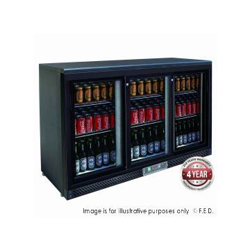 FED Three sliding door bar cooler SC316SD